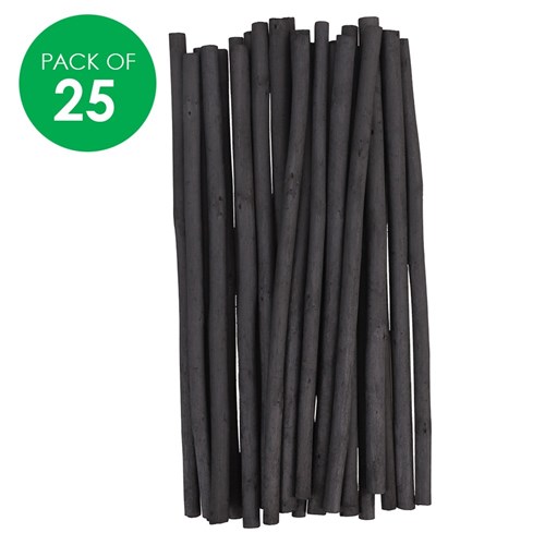 Willow Charcoal - 6mm - Pack of 25