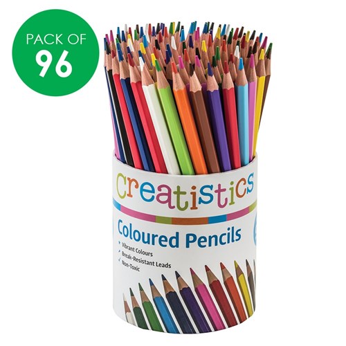 Creatistics Coloured Pencils - Pack of 96