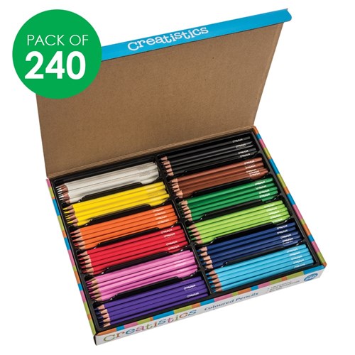 Creatistics Coloured Pencils Classpack - Pack of 240