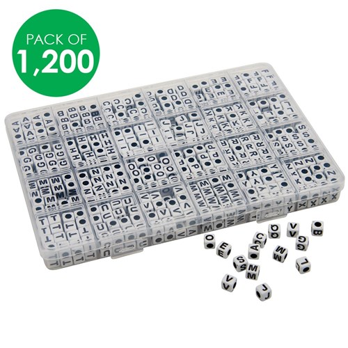 Creatistics Alphabet Beads - Pack of 1,200