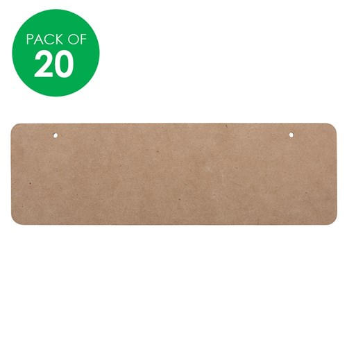 Creatistics Wooden Plaques - Pack of 20