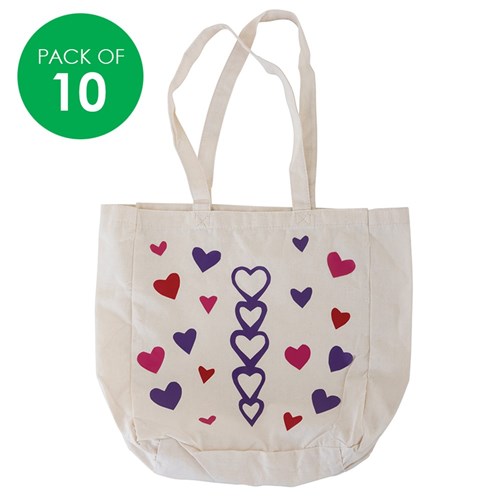 Creatistics Calico Shopping Bags - Pack of 10