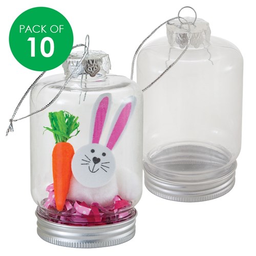 Creatistics Plastic Hanging Jars - Pack of 10