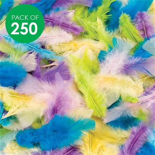 Creatistics Pastel Feathers - Pack of 250