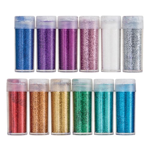 Creatistics Bio-Glitter - 10g - Pack of 12 Colours