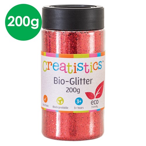 Creatistics Bio-Glitter - Red - 200g