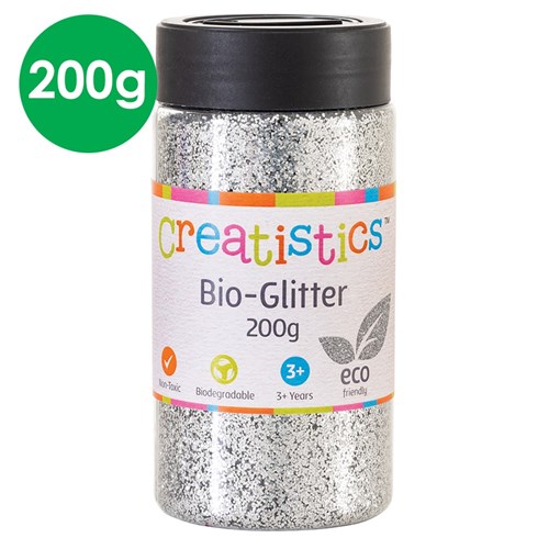 Creatistics Bio-Glitter - Silver - 200g
