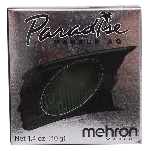 Paradise Face & Body Paint - Dark Green - 40g Cake