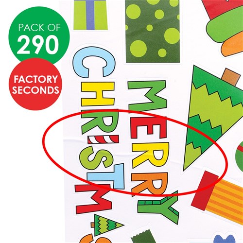 FACTORY SECONDS Christmas Character Stickers - Pack of 290