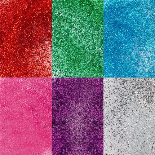 Mont Marte Glitter Paint Tubes - 75ml - Set of 6 Colours