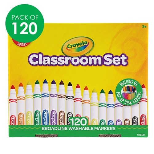 Crayola Washable Broad Line Markers Classpack - Pack of 120