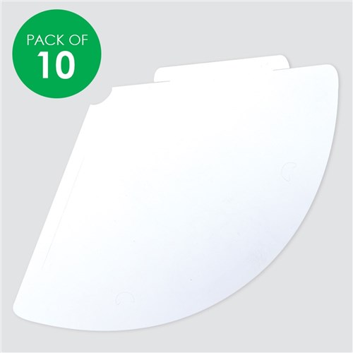 Cardboard Party Hats - White - Pack of 10