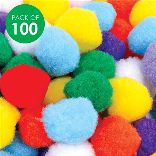 Large Pom Poms - Pack of 100