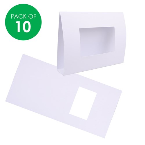 Cardboard Stand Up Frames - White - Pack of 10