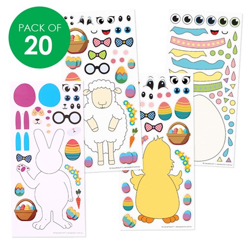 Layered Character Stickers - Easter - Pack of 20 Sheets