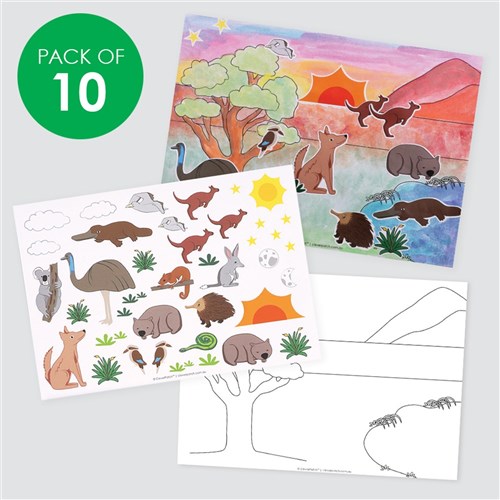 Sticker Scenes - Australia - Pack of 10