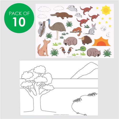 Sticker Scenes - Australia - Pack of 10