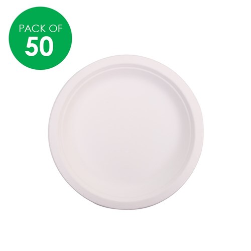 Sugarcane Eco Plates - Small - Pack of 50