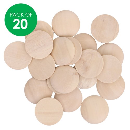 Wooden Discs - Pack of 20