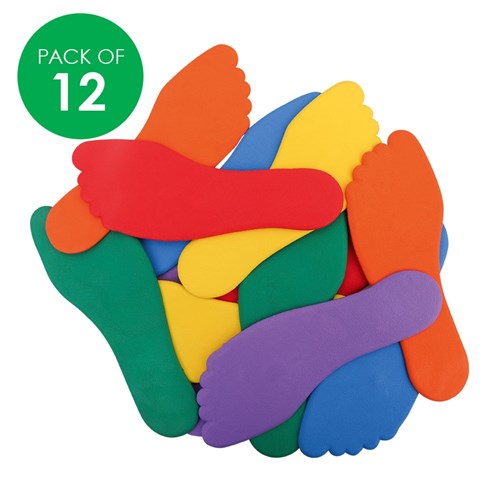 Rubber Ground Markers - Feet - Pack of 12