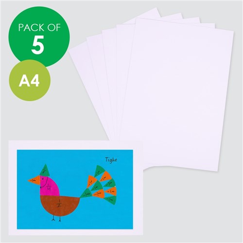 Pasteboard - White - A3 - Pack of 5