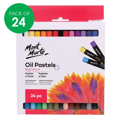 Mont Marte Oil Pastels - Pack of 24