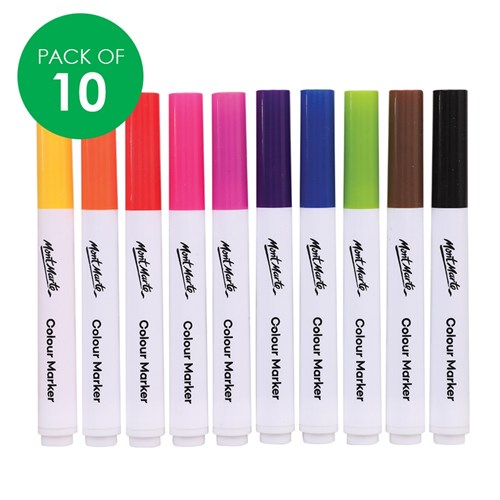 Mont Marte Coloured Markers - Pack of 10