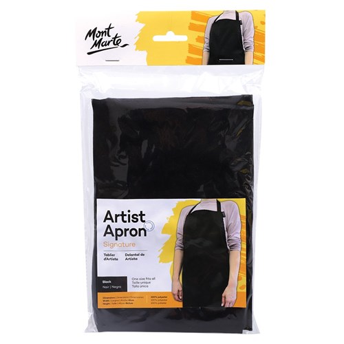 Mont Marte Artist Apron - Black - Each