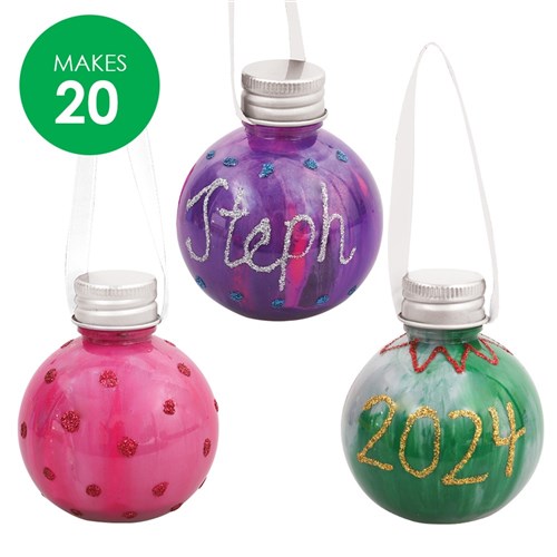 Personalised Christmas Baubles Group Pack