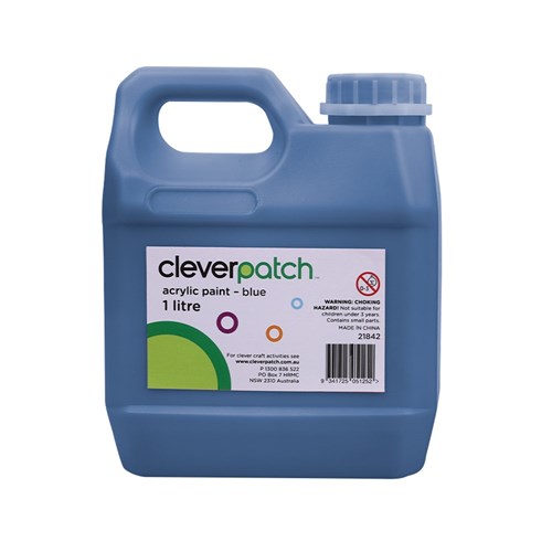 CleverPatch Acrylic Paint - Blue - 1 Litre