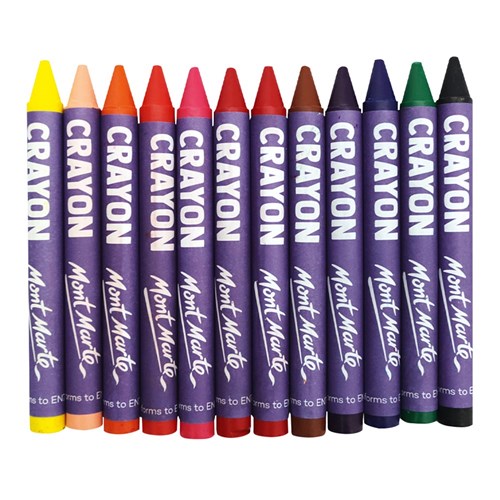 Mont Marte Jumbo Crayons - Pack of 12