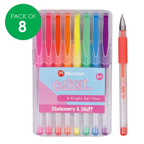 Gel Pens - Bright - Pack of 8