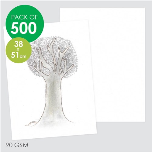 Litho Paper - 380 x 510mm - 90gsm - Pack of 500