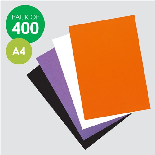 CleverPatch Cardboard - A4 - Set of 4 Halloween Colours