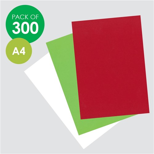 CleverPatch Cardboard - A4 - Set of 3 Christmas Colours