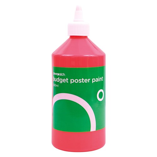 CleverPatch Budget Poster Paint - Fluoro Pink - 500ml