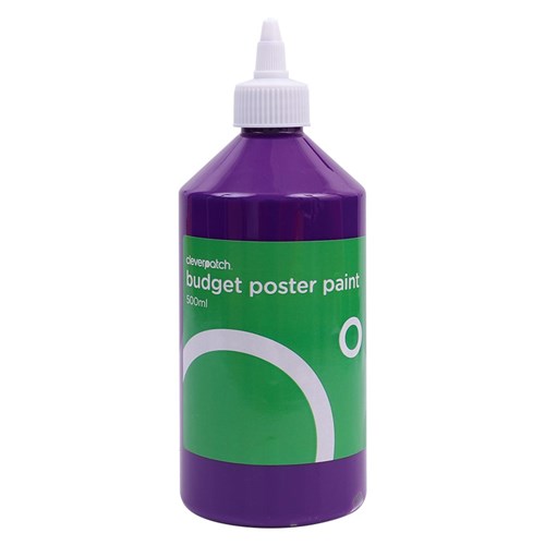 CleverPatch Budget Poster Paint - Fluoro Purple - 500ml