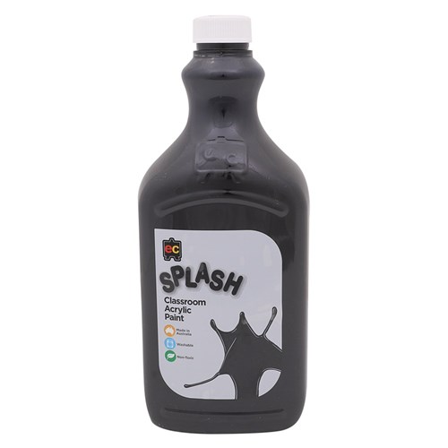 Splash Acrylic Paint - Black - 2 Litres