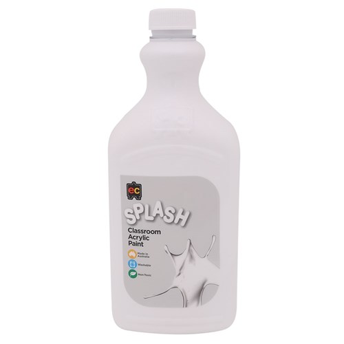 Splash Acrylic Paint - White - 2 Litres