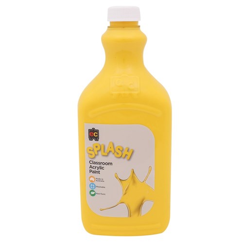 Splash Acrylic Paint - Yellow - 2 Litres