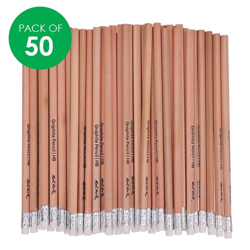 Mont Marte Graphite HB Pencils - Pack of 50