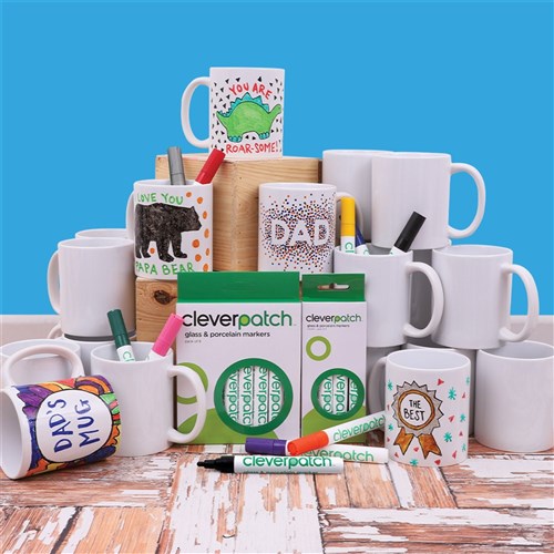 Porcelain Mugs & Markers Economy Pack