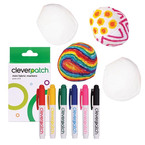 Fabric Kick Balls with Mini Markers