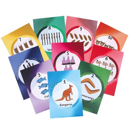 Aboriginal Number Posters - A4 - Pack of 10