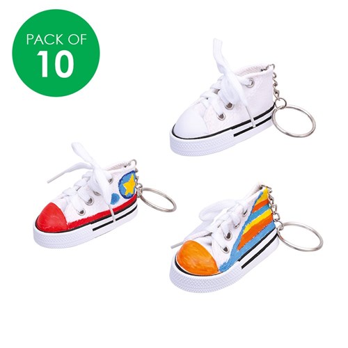 Mini Sneaker Keyrings - Pack of 10