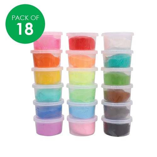EC Creative Air Dry Clay - Pack of 18 Colours