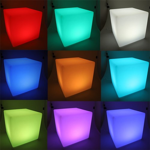 Colour Changing LED Cube - 40cm
