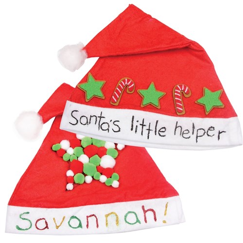 Decorated Santa Hats
